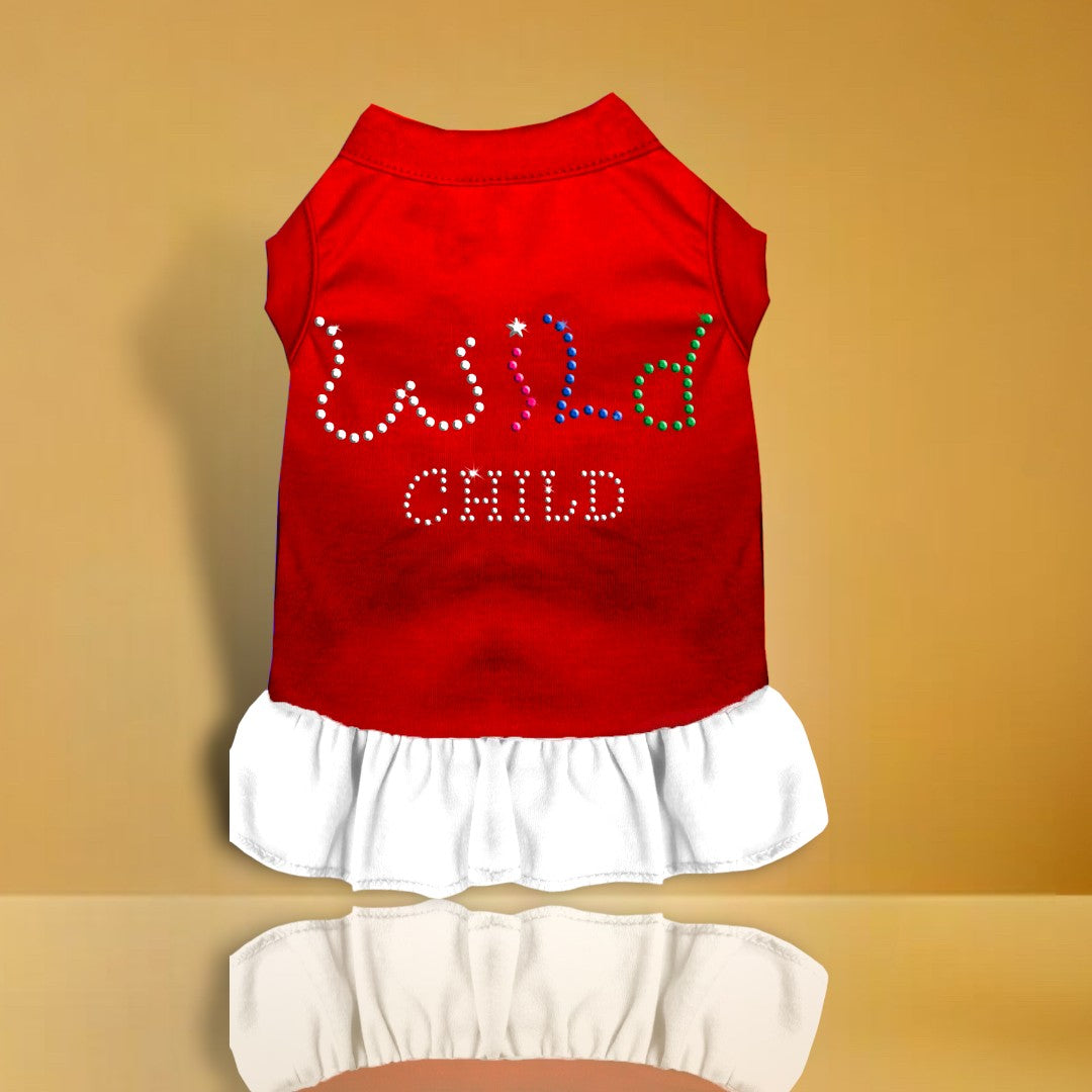 Rhinestone Wild Child Dog Dress