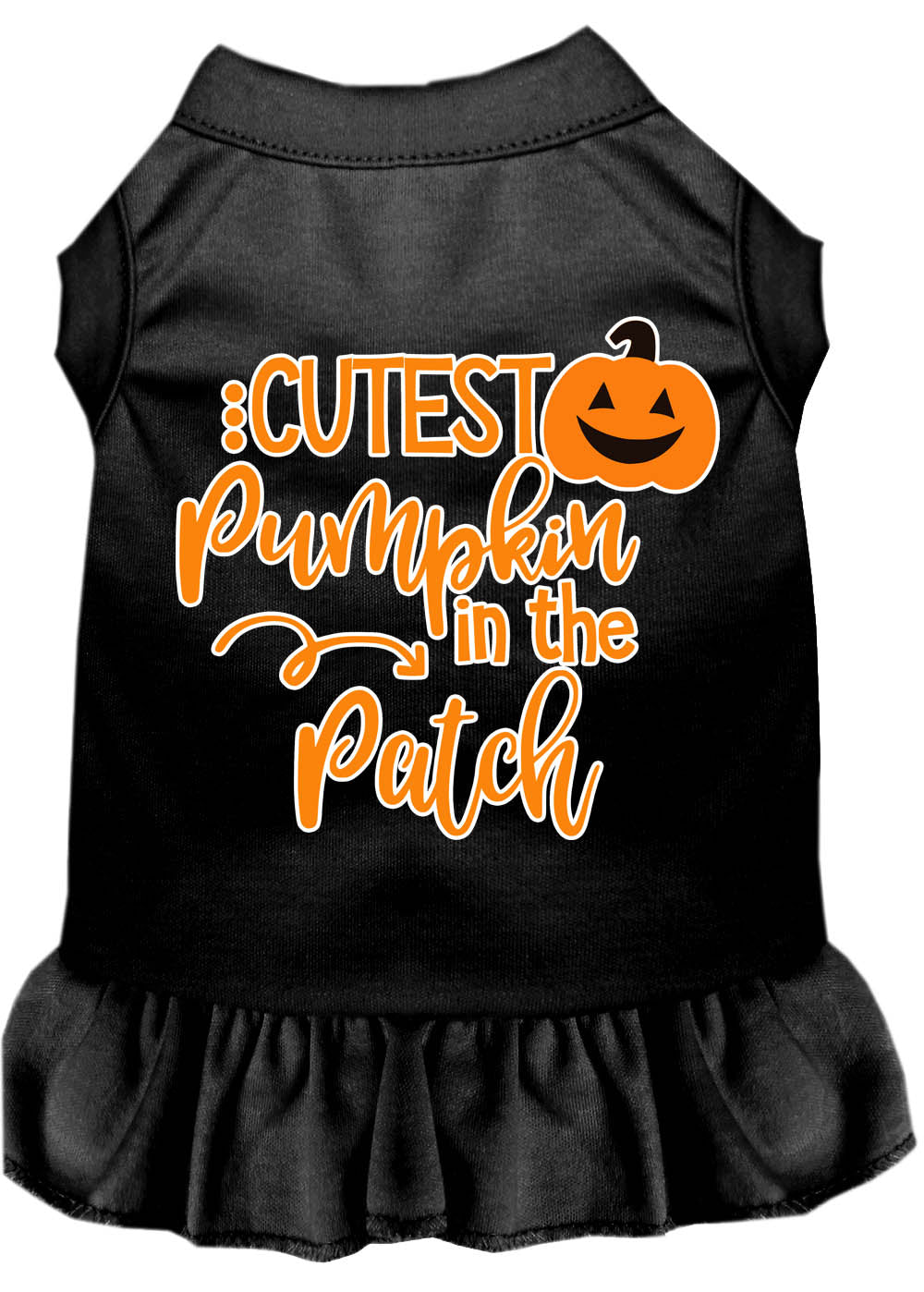 Cutest Pumpkin in the Patch Screen Print Dog Dress