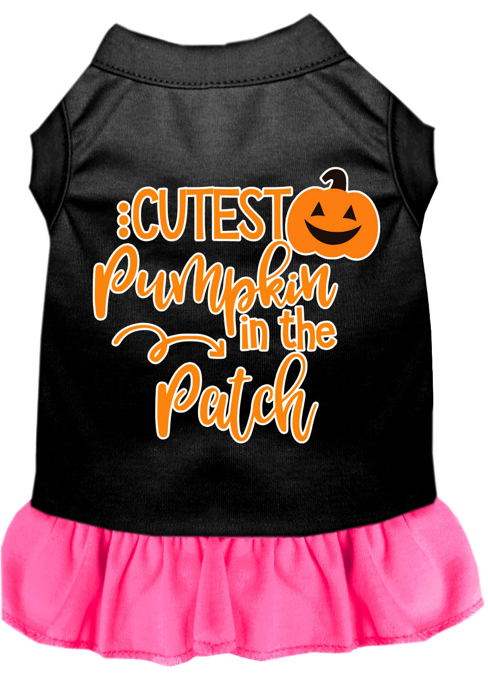 Cutest Pumpkin in the Patch Screen Print Dog Dress