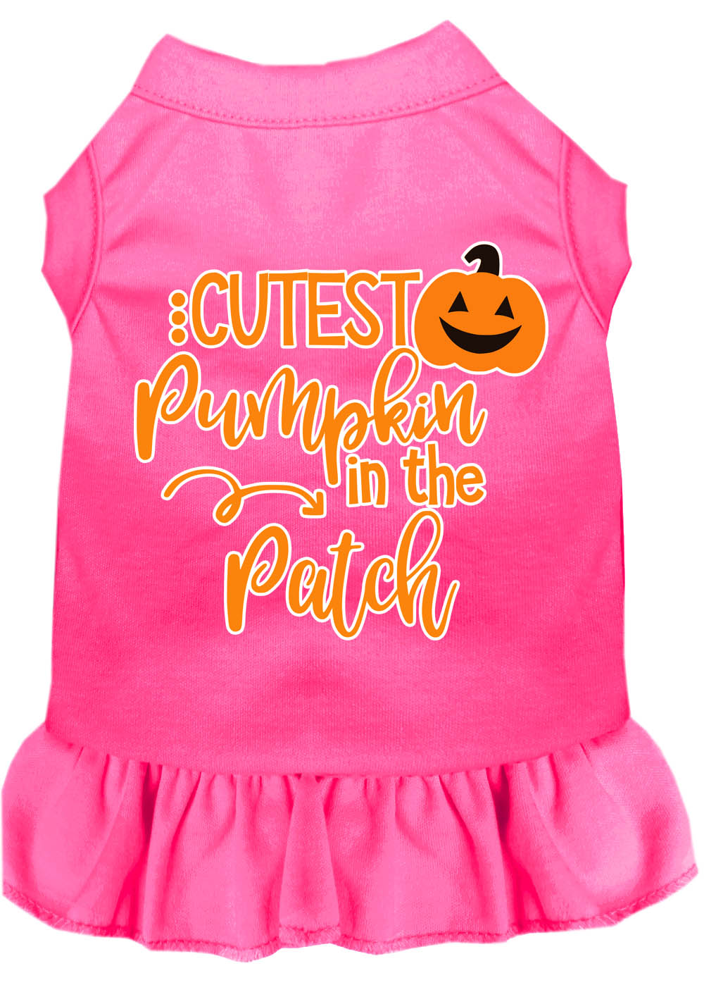 Cutest Pumpkin in the Patch Screen Print Dog Dress