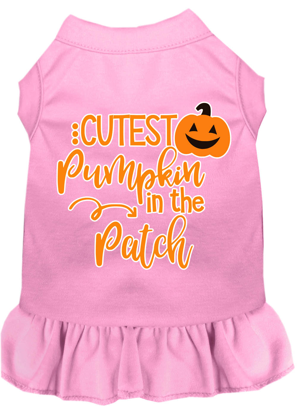 Cutest Pumpkin in the Patch Screen Print Dog Dress