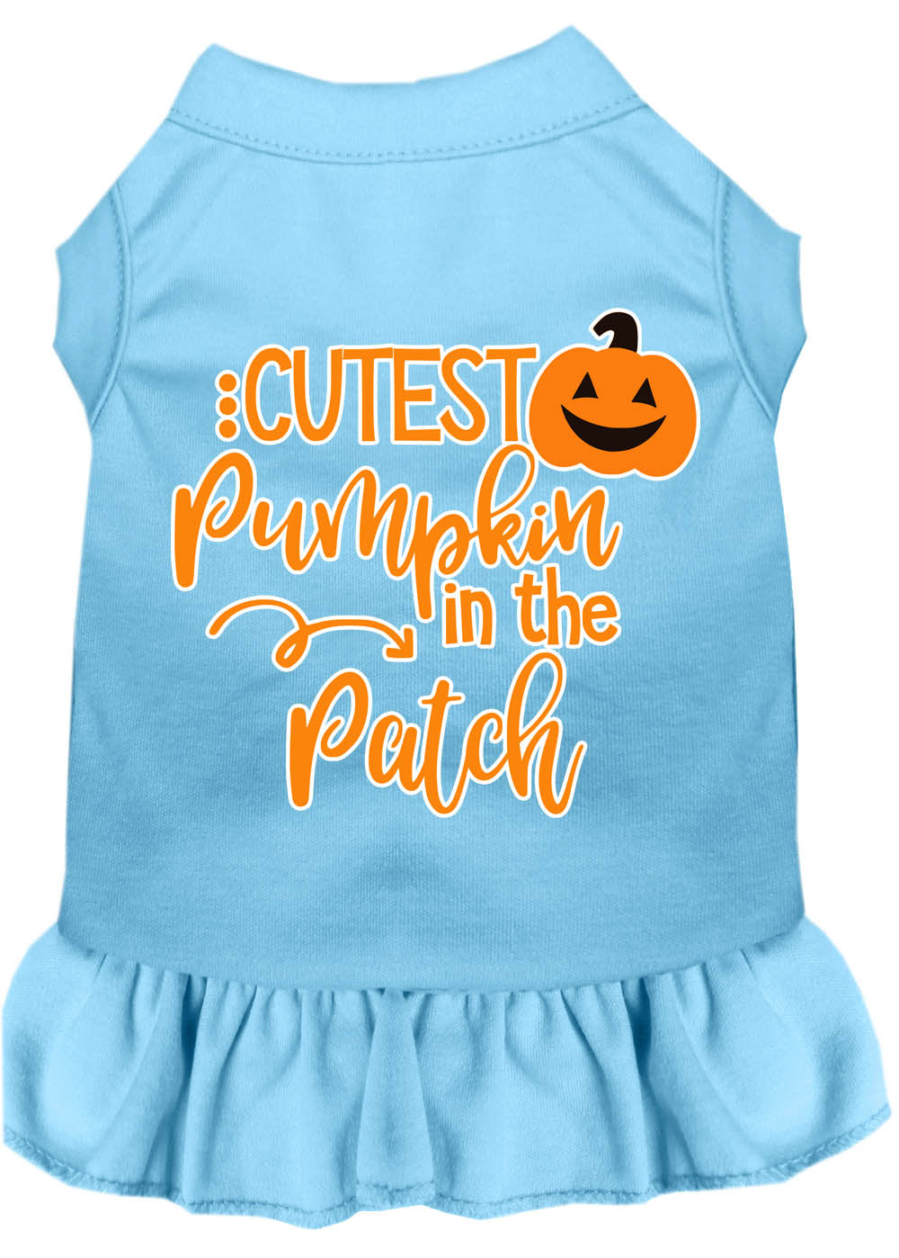 Cutest Pumpkin in the Patch Screen Print Dog Dress