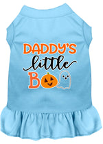 Daddy's Little Boo Screen Print Dog Dress