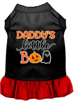 Daddy's Little Boo Screen Print Dog Dress