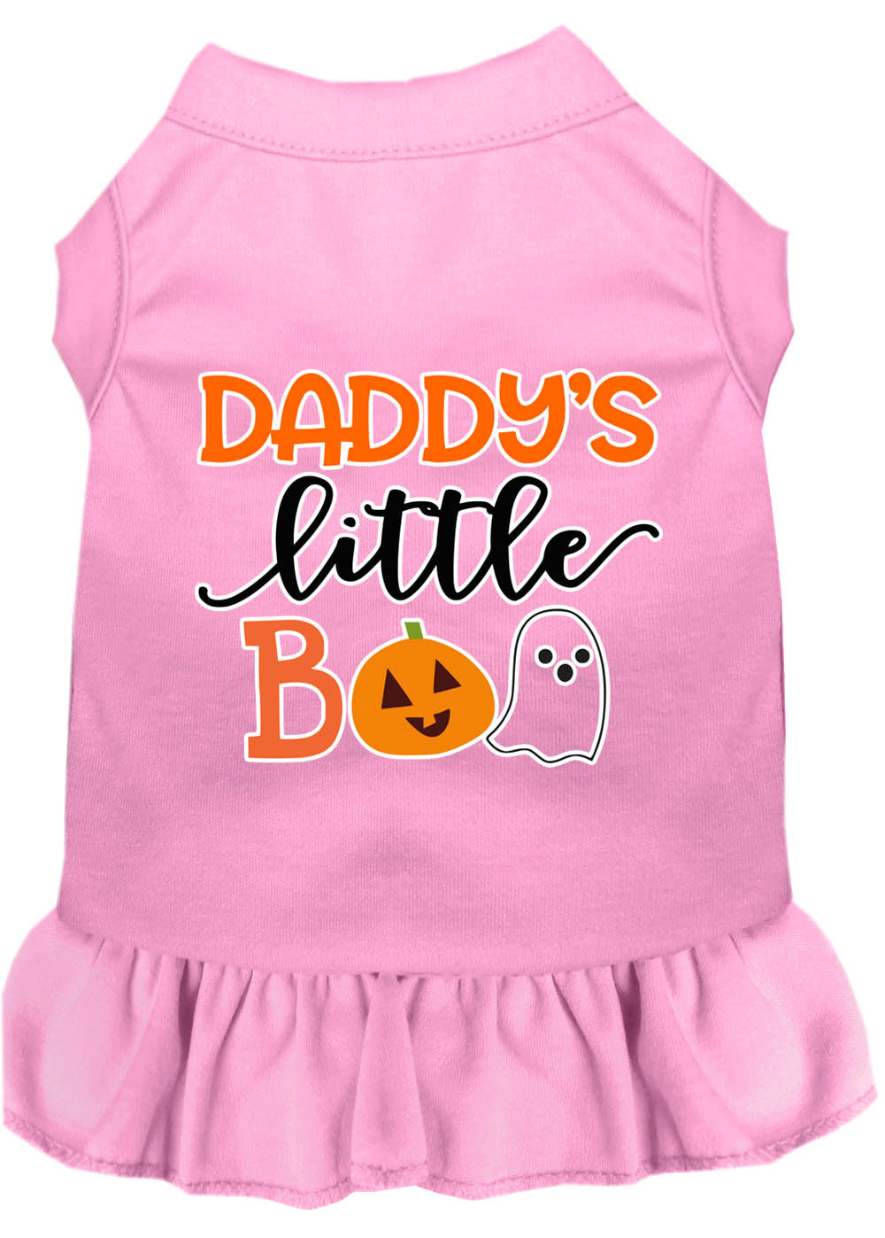 Daddy's Little Boo Screen Print Dog Dress