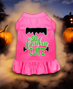 So Franken Cute Screen Print Dog Dress