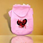 Little Flirt Screen Print Dog Hoodie