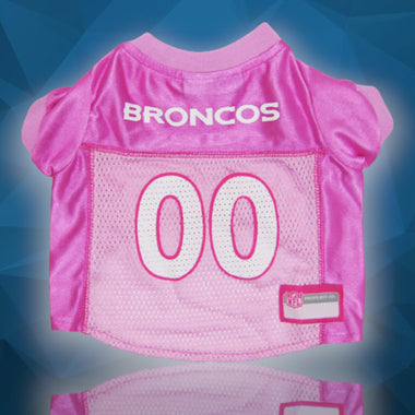 Denver Broncos PINK Dog Jersey