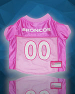 Denver Broncos PINK Dog Jersey