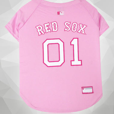 Pink Boston Red Sox MLB Dog Jersey