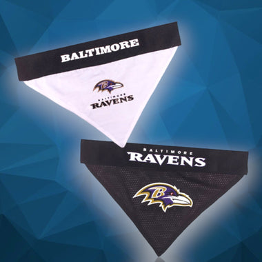 Baltimore Ravens NFL Reversible Dog Bandana