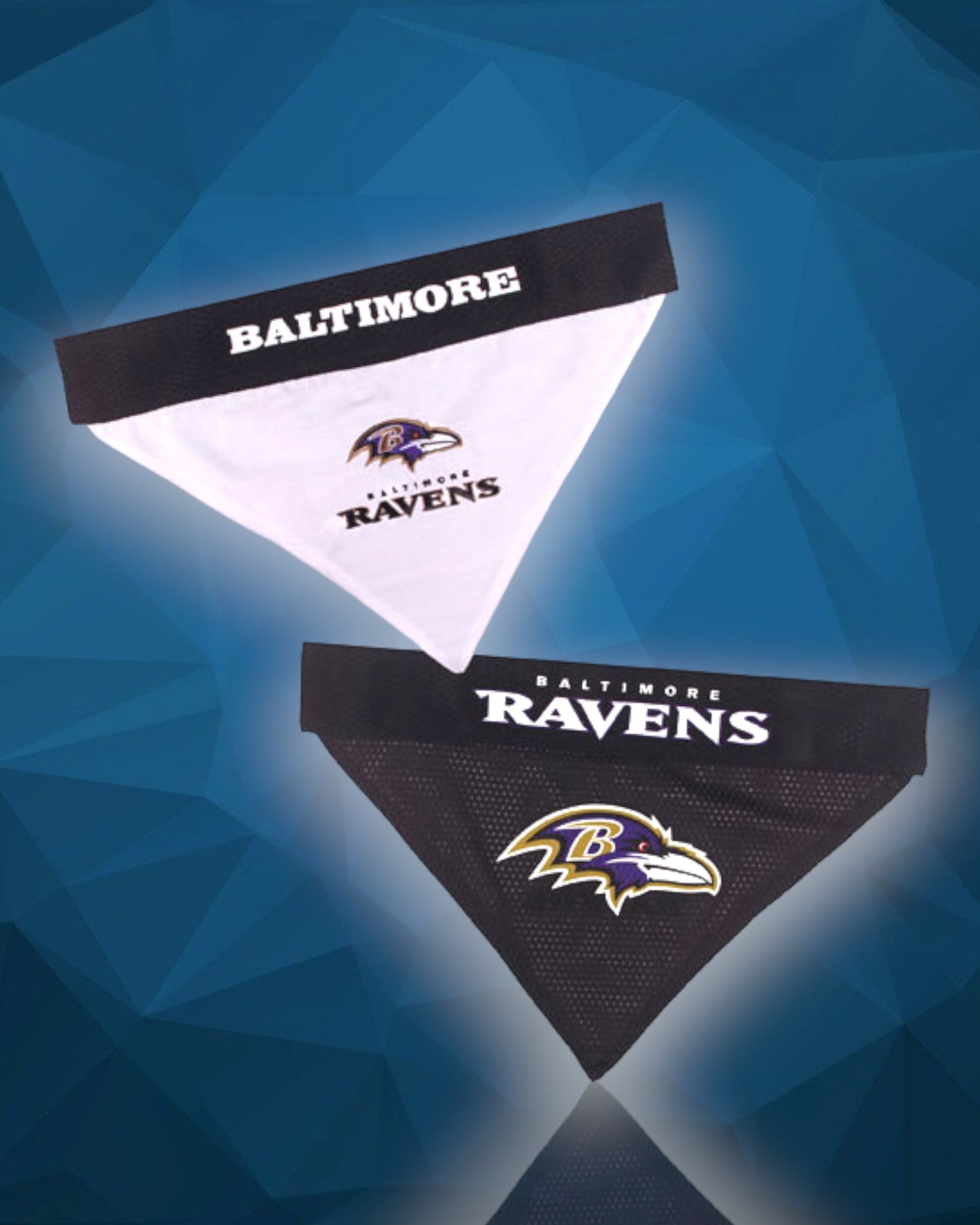 Baltimore Ravens NFL Reversible Dog Bandana