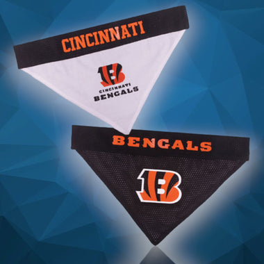 Cincinnati Bengals NFL Reversible Dog Bandana