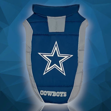 Dallas Cowboys Puffer Dog Vest