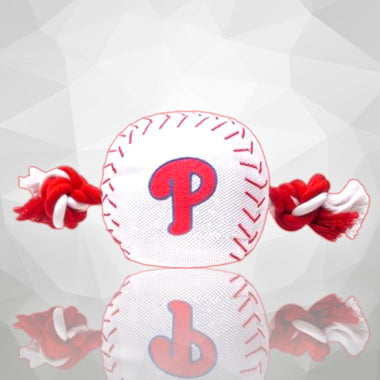 Philadelphia Phillies Nylon Baseball Rope Dog Toy