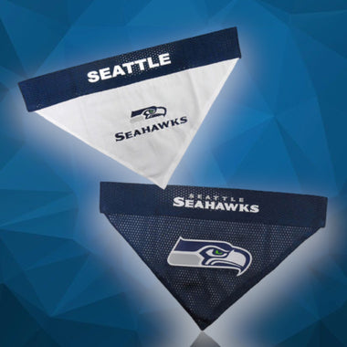 Seattle Seahawks NFL Reversible Dog Bandana