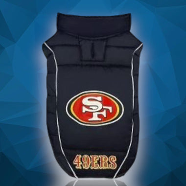 San Francisco 49ers Puffer Dog Vest