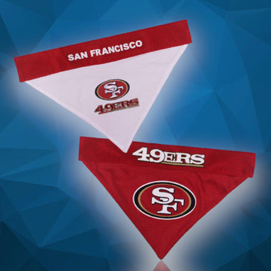 San Francisco 49ers NFL Reversible Dog Bandana