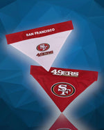 San Francisco 49ers NFL Reversible Dog Bandana