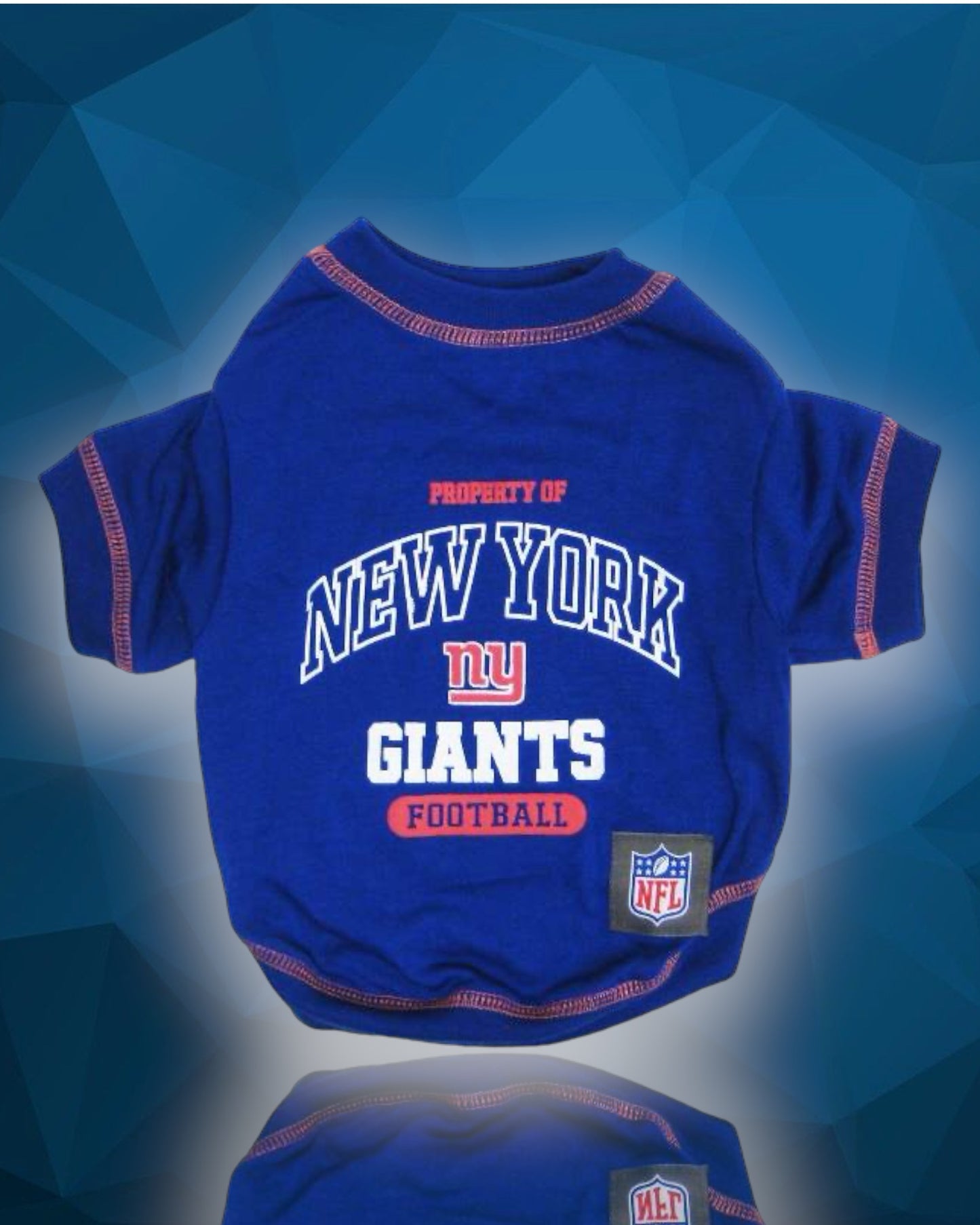 New York Giants NFL Dog Tee Shirt