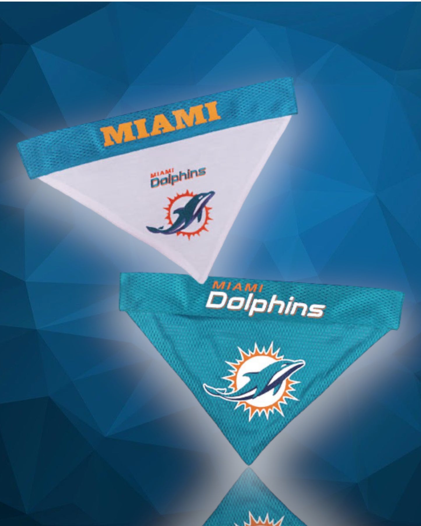 Miami Dolphins NFL Reversible Dog Bandana