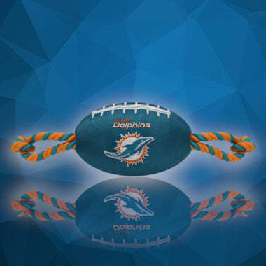 Miami Dolphins NFL Dog Football Toy