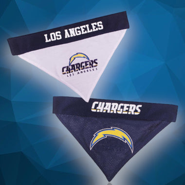 Los Angeles Chargers NFL Reversible Dog Bandana