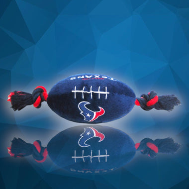 Houston Texans NFL Fuzzy Football Dog Toy