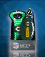 Green Bay Packers NFL Football and Field Dog Toy set