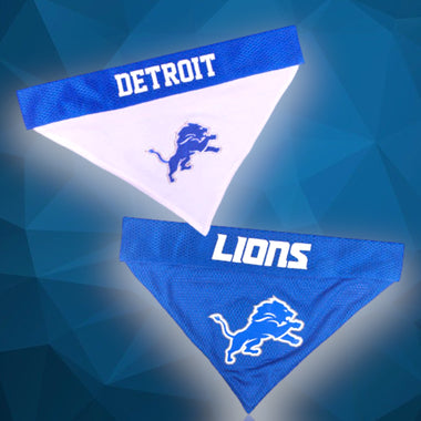 Detroit Lions NFL Reversible Dog Bandana