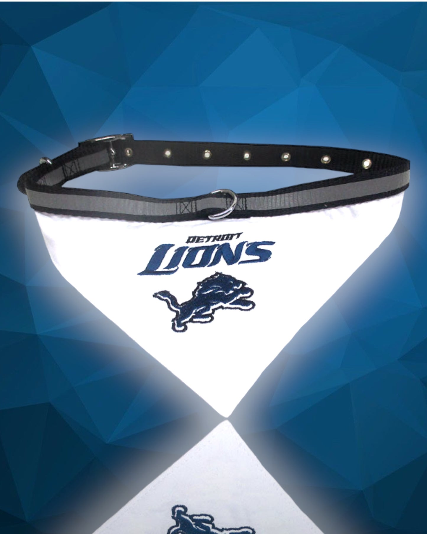 Detroit Lions NFL Dog Collar Bandana