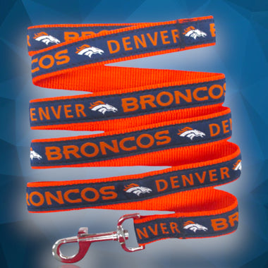 Denver Broncos Woven Dog Leash