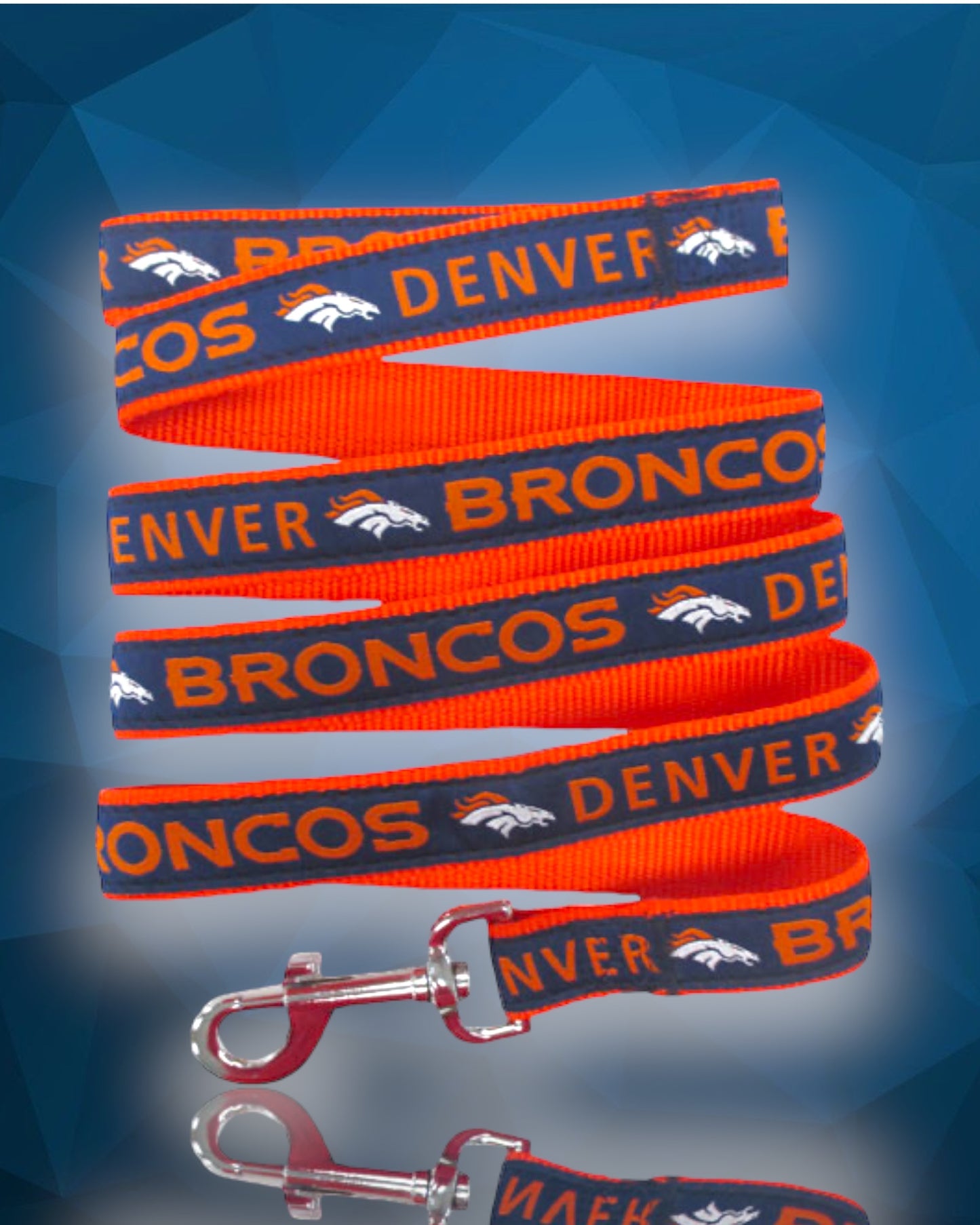 Denver Broncos Woven Dog Leash