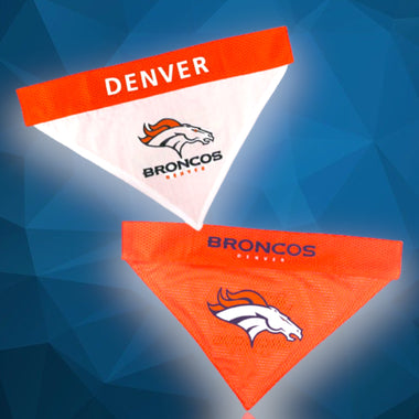 Denver Broncos NFL Reversible Dog Bandana