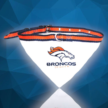 Denver Broncos NFL Dog Collar Bandana