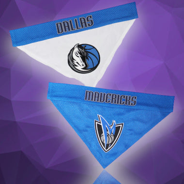 Dallas Mavericks NBA Reversible Dog Bandana