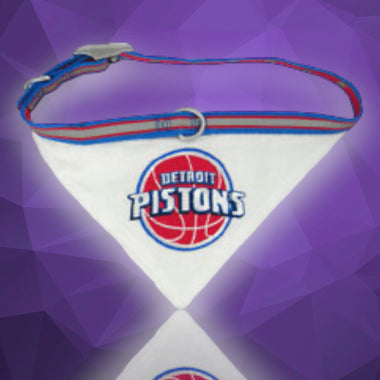 Detroit Pistons NBA Dog Collar Bandana