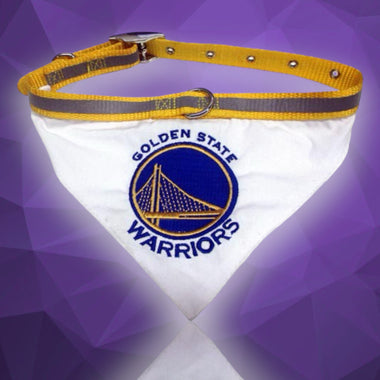 Golden State Warriors NBA Dog Collar Bandana