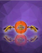 Los Angeles Lakers NBA Nylon Basketball Toy