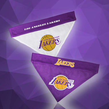 Los Angeles Lakers NBA Reversible Dog Bandana