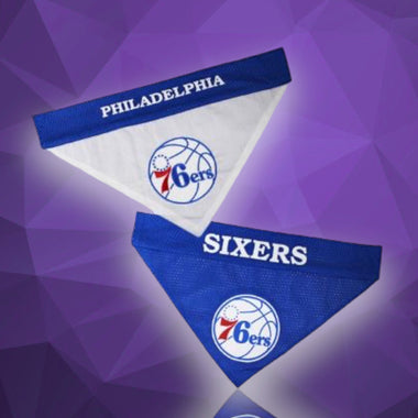 Philadelphia 76ers NBA Reversible Dog Bandana