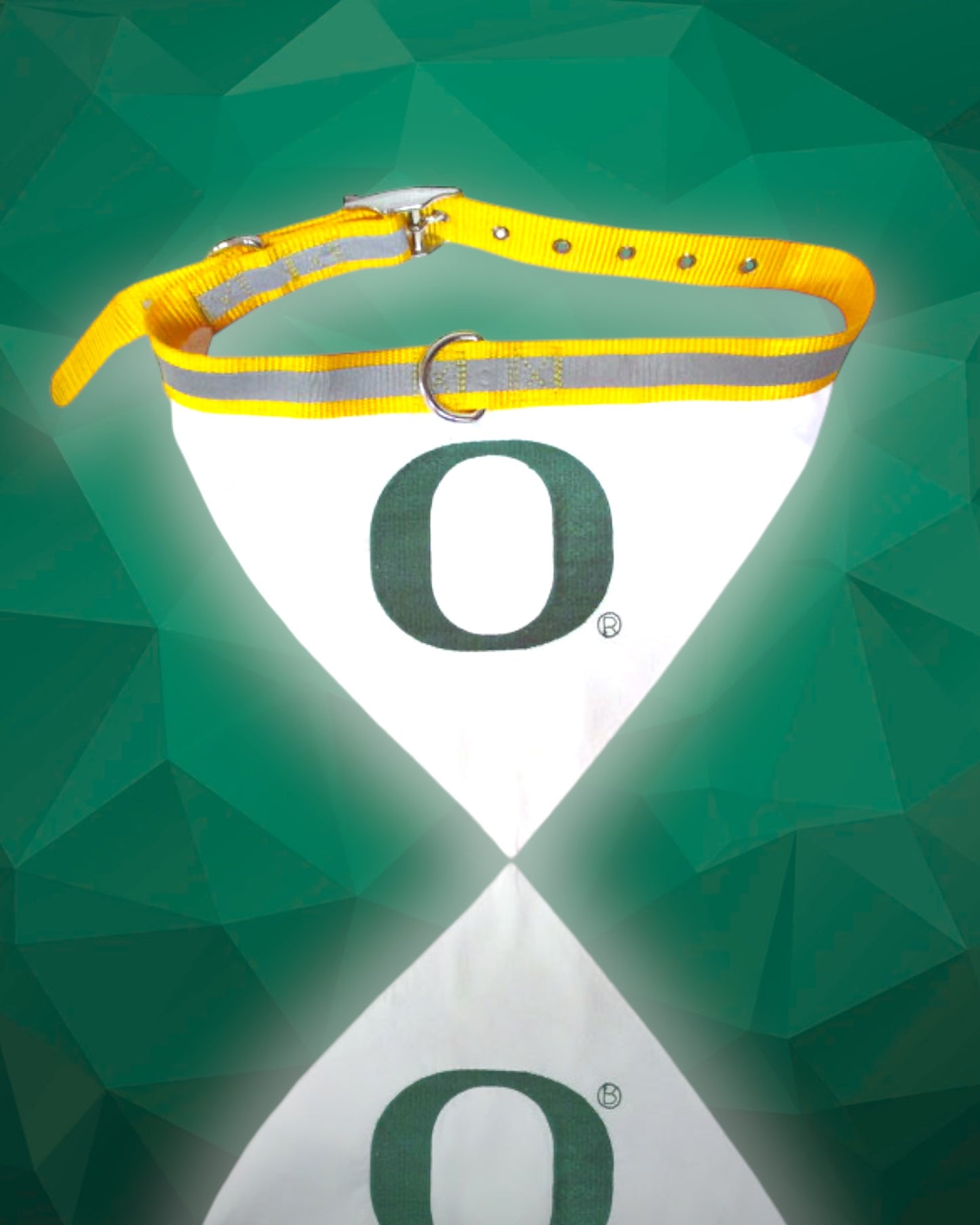 Oregon Ducks NCAA Dog Collar Bandana