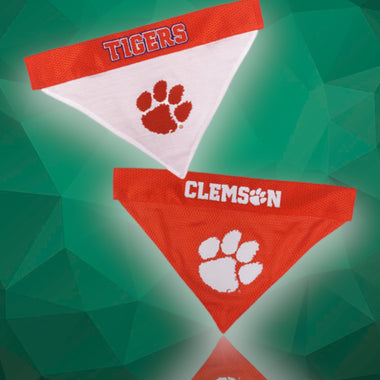 Clemson Tigers NCAA Reversible Dog Bandana