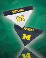 Michigan Wolverines NCAA Reversible Dog Bandana