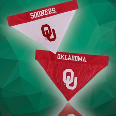 Oklahoma Sooners NCAA Reversible Dog Bandana