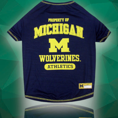 Michigan Wolverines NCAA Dog Tee Shirt