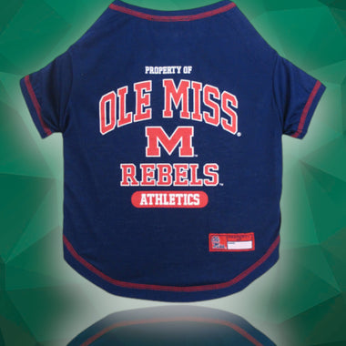 Mississippi Rebels NCAA Dog Tee Shirt