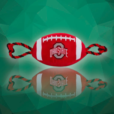 Ohio State Nylon Football Dog Toy