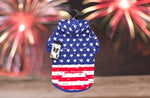 ZZ Distressed American Flag Hoodie