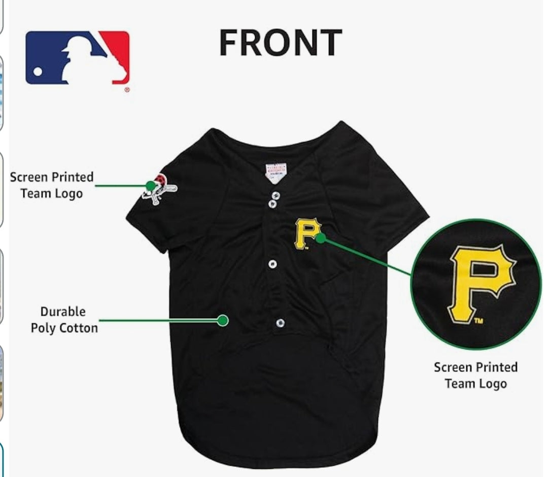 Pittsburgh Pirates MLB Dog Jersey